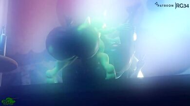 Lucky Tail Lizard: Big Dick Mudkip's Wild Adventures in the Club!