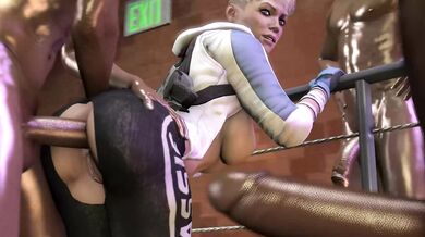 Cassie's Anal Invasion by Black Beasts (BBC)
