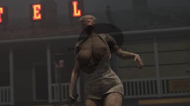 Naughty Nurse's 4K Playtime in Silent Hill 2!