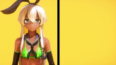 [4K] Big Tits and Lolis - Shimakaze's Wild Ride with Kotori Otonashi