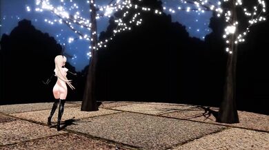 Busty Shimakaze Gets Fucked Hard in the Ass by Snowman 'P-Chan' During a Winter's Night [R15]