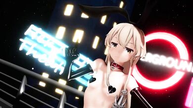 Shimakaze - Shake it [MMD R18+] Pussy Pounded Hard by P-chan's Dick