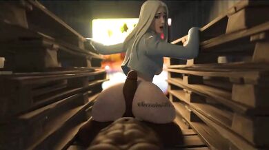 The Frozen Queen: A Succulent Assjob for Emma Frost in 3D