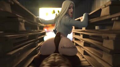 The Frozen Queen: A Succulent Assjob for Emma Frost in 3D