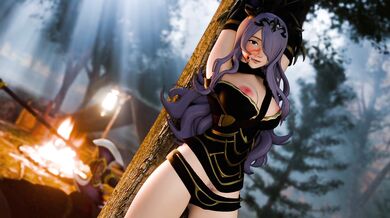 Gang-banged Camilla Gets Tied Up and Fucked from All Angles