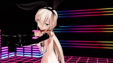 Riding the Shimakaze Wave with P-chan's Hot Body in MMD R15 Hentai Action!