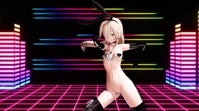 Riding the Shimakaze Wave with P-chan's Hot Body in MMD R15 Hentai Action!