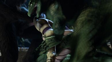 Lizardmen Ravage Ivy Valentine in Gruesome Gangbang