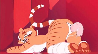 Human Pet Play with Master Tigress