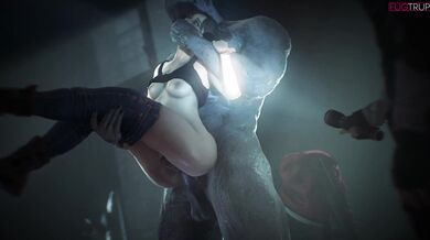 Claire Caught in the Clutches of Mr. X's Fetish: A Hentai Video