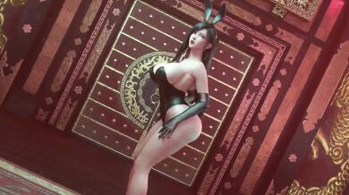 Tifa's Sexy Wardrobe Malfunction in High-Octane Fetish Anime Action!