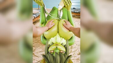 Natsu's Sunscreen Lotion Makes My C*ck Hard as F*ck