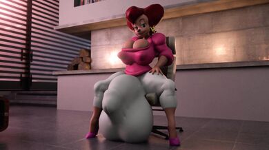 Riding Peg's Huge Cock