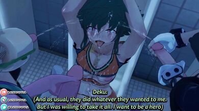 The Cum-Thirsty Deku Slut Gets Rimmed by the Entire Class in 'Quirkless Compensation'