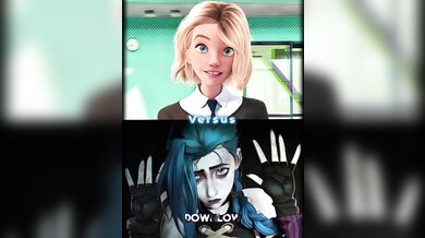 Jinx vs Gwen | Rough Lesbian Sex-Romp