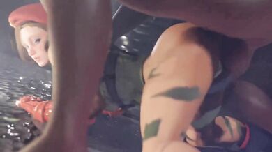 Cammy's Losing Streak Continues with Another RougeNine Spanking