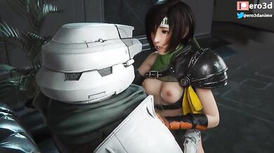 'SOLDIER Beta Testing: Yuffie Rides the Shinra Guard 3D'