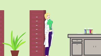 Massive Cream Pie Invasion - Doctor's Slutty Assistant Gets Filled Up [Glass of Milk]