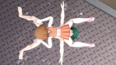 Midoriya's nocturnal emission after being fellated by Ochaco