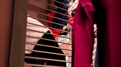 Busty Superheroines Helen and Violet Get Naked and Horny in the Dressing Room, No Security Cam to Catch Them!