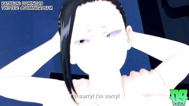 Momo and Camie's Threesome with Hot Guy Todoroki!