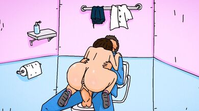 Public restroom fuck fest