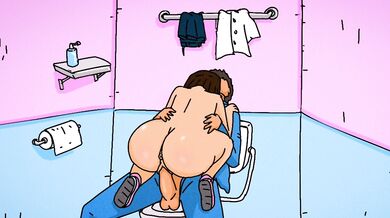 Public restroom fuck fest