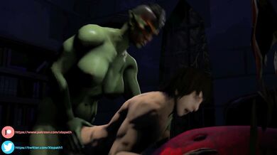Female Futanari with a Doggy-Style Sexual Encounter
