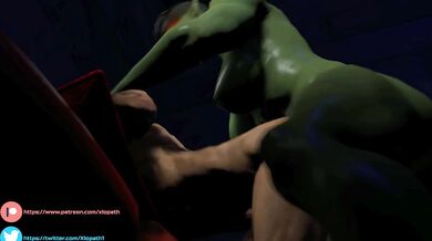 Female Futanari with a Doggy-Style Sexual Encounter