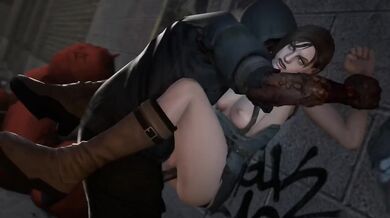 Jill Valentine's Undead Encounter with a Horny Zombie - Darsovin