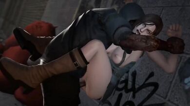 Jill Valentine's Undead Encounter with a Horny Zombie - Darsovin