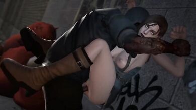Jill Valentine's Undead Encounter with a Horny Zombie - Darsovin