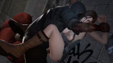 Jill Valentine's Undead Encounter with a Horny Zombie - Darsovin