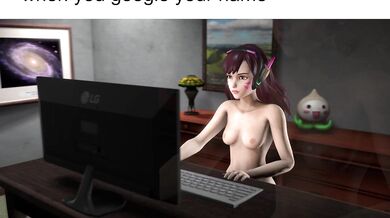 D.va's Dirty Discovery of Cyberspace Debauchery