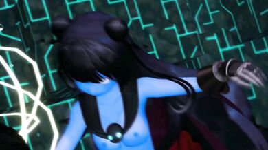 Blue-skinned Monster Girl Dance on the Light Cruiser: KanColle Hentai Anime with Demonic Ship Girls in 3D