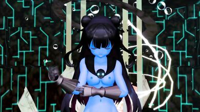 Blue-skinned Monster Girl Dance on the Light Cruiser: KanColle Hentai Anime with Demonic Ship Girls in 3D