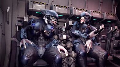Spartan gangbanged by Sangheili warriors