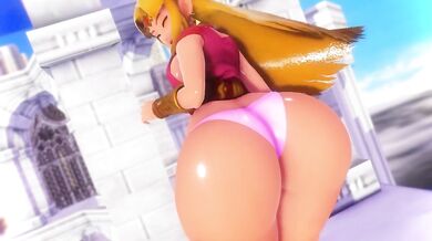 Zelda's Giant Booty Gets Hit in SSBU
