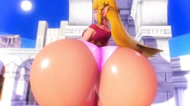 Zelda's Giant Booty Gets Hit in SSBU