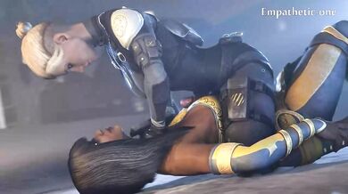 The Futanari Empress Tanya and the Busty Cassie Cage in an Empathic Romp