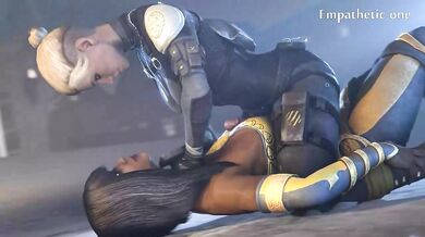 The Futanari Empress Tanya and the Busty Cassie Cage in an Empathic Romp