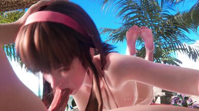 Hitomi's Sandy Slamming Orgy [NSFW]