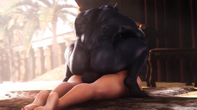 Legendary Fuckfest: Farah's Monstrous Encounter with Queen Opala