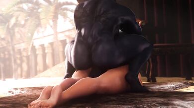 Legendary Fuckfest: Farah's Monstrous Encounter with Queen Opala