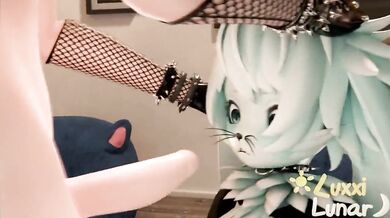 Young Female Bunny Gets Face Fucked Hard in Rough Threesome