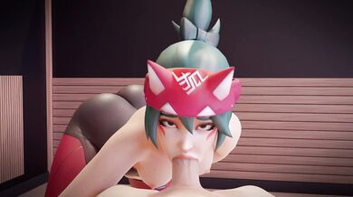 Cumming inside Kiriko's mouth for the first time