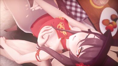Chinese Dressed Hottie Gets Nailed by a Harem in HD Quality!