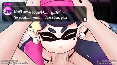 Callie's Squid Sperm Sucking Session in Splatoon