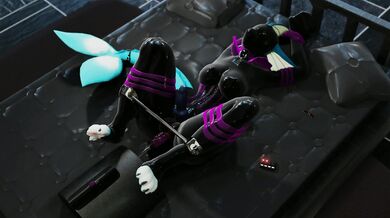 Evilbanana's Bound [Futa Full Suit, Closed Mask]