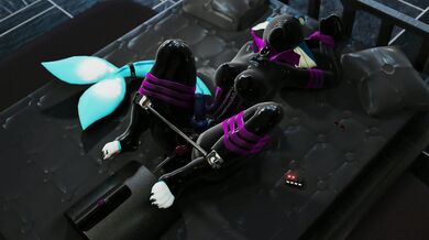 Evilbanana's Bound [Futa Full Suit, Closed Mask]